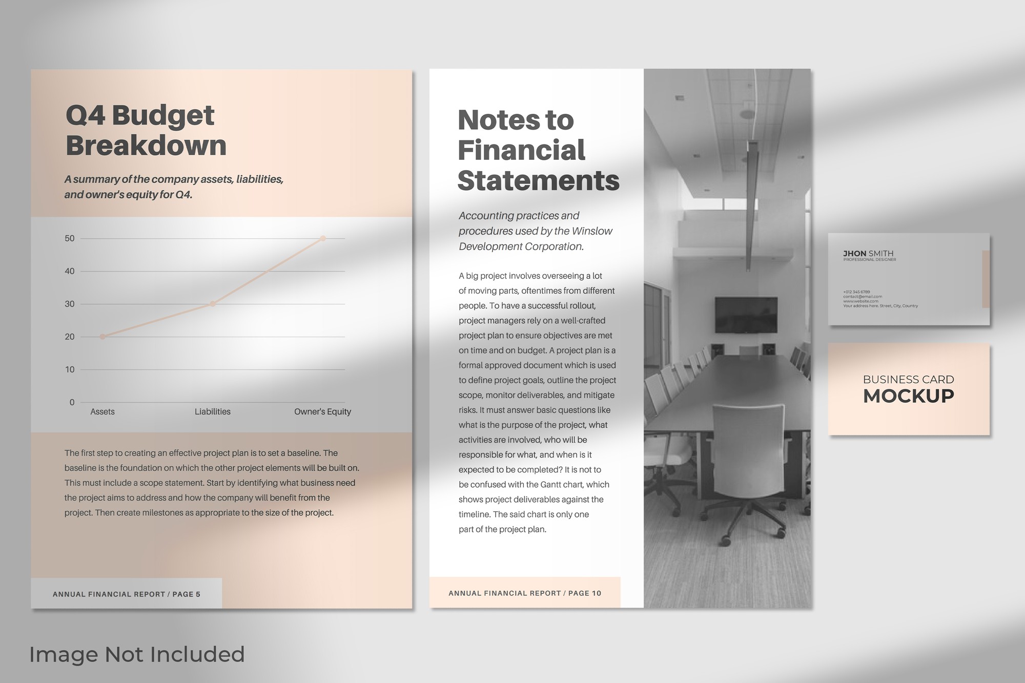 sleek brochure mockup showing pricing packages